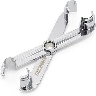 OEMTOOLS 24688 Transmission Line Disconnect Tool, Quickly Removes 3/8" and 1/2" Oil Cooler Lines, Step Design for Ford and Cadillac Vehicles, Durable Metal Construction