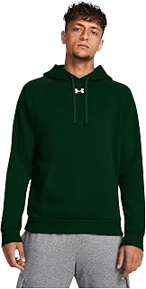 Under Armour Men's Rival Fleece Hoodie, (301) Forest Green / / White, 3X-Large Tall