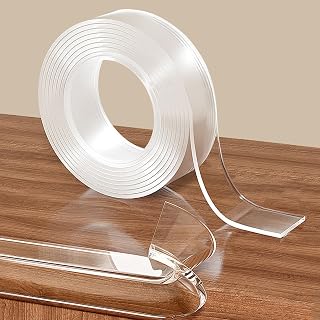 CHENYA Clear Edge Protector Strip for Baby Proofing,0.8 in x 6.6 FT | Self-Adhesive Corner Guards,Soft Furniture Safety Bumper for Cabinets,Tables and Window Sill Sharp Corner in Family