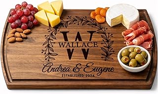 Personalized Cutting Board - Personalized Wedding Gifts for Couple - Custom Cutting Board Wood Engraved- Housewarming Gifts New Home - Best Present for Wedding, Bridal Shower, Engagement & Anniversary