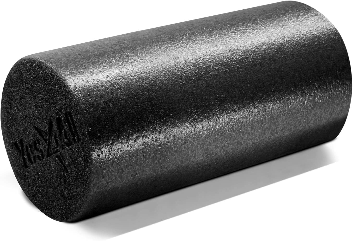 Yes4All Medium Firm Round PE Foam Roller for Pilates, Yoga, Stretching, Balance 
