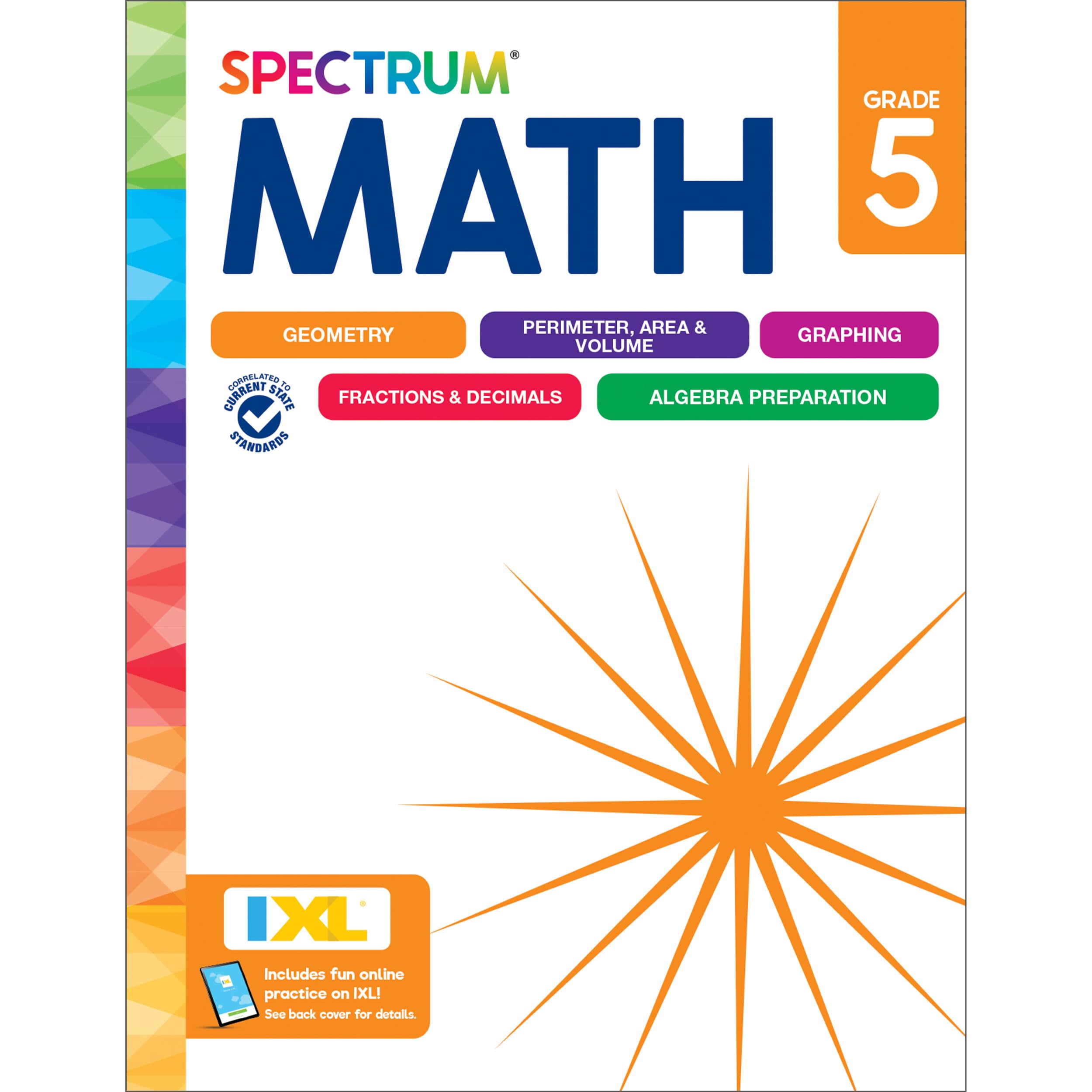 Spectrum 5th Grade Math Workbooks, Mathematics Activity Book for Kids Ages 10-11