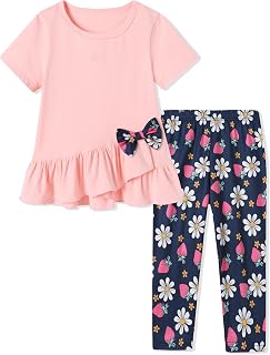 Toddler Girl Clothes 2-8Years Girls Spring Summer Outfit 2Pcs Set
