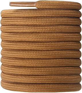 CCSOFTIME Round Shoelaces Diameter 4 mm for Mountain Boots – Durable Safety Laces for Boots and Shoes for Women or Men