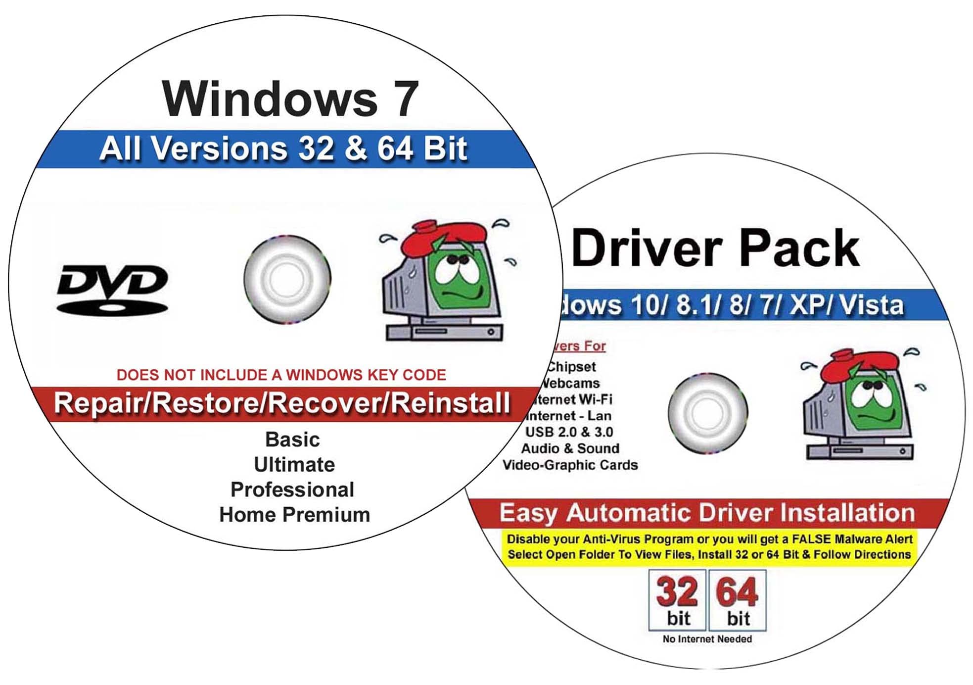 Computer Werx Compatible with Windows 7 Professional, Home Premium, Ultimate & B