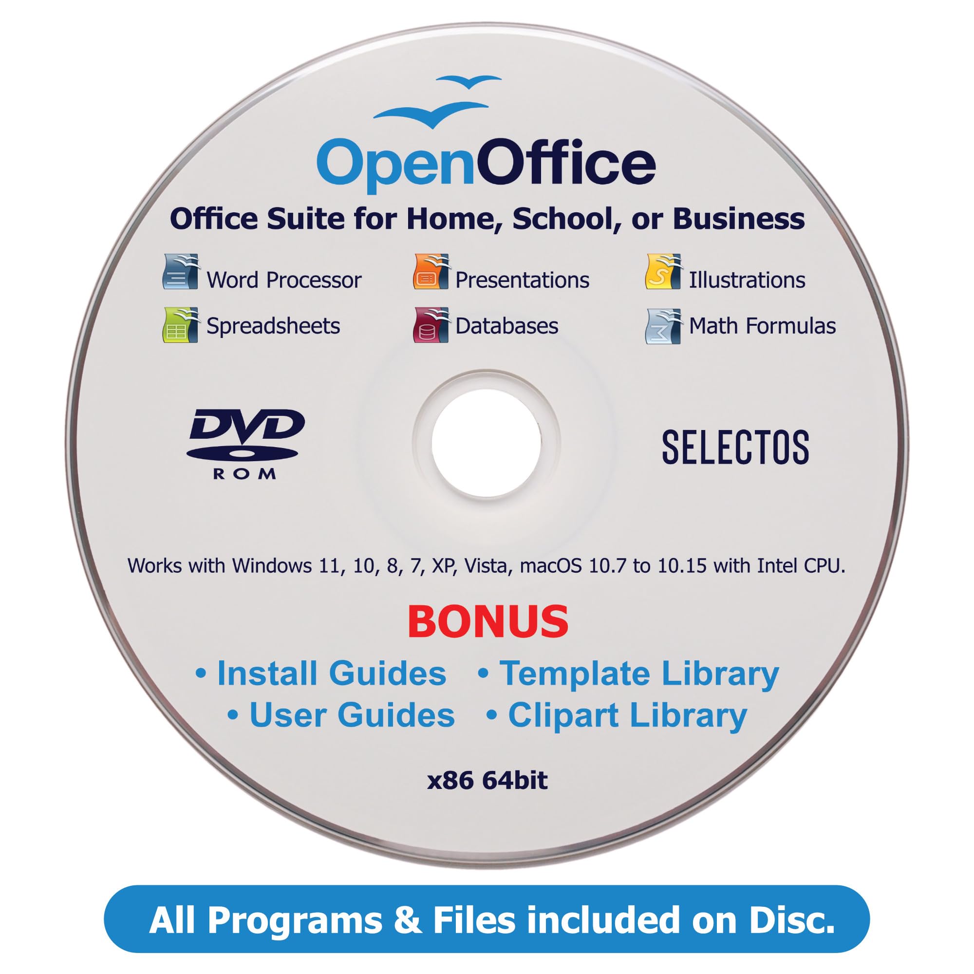 Office Suite Newest 2026 on DVD Great Alternative to MS Office - for School, Hom