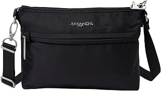 Baggallini Women's Securtex Anti-Theft Memento Crossbody Bag Cross Body