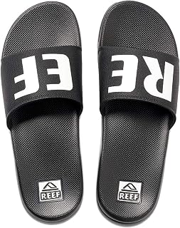 Reef One Slide Men's Flip Flops, White Black Xdf, 37.5 EU