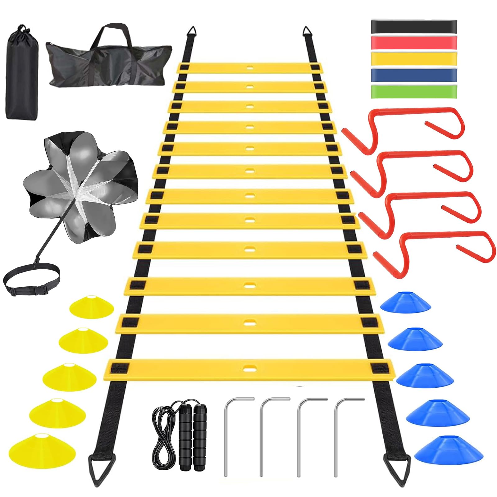 Allucky Speed & Agility Training Set Agility Ladder Speed Training Equipment-20f