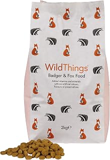 WildThings Badger & Fox Food - With Added Vitamins & Minerals, Delicious & Crunchy Texture, Promotes Good Dental Health (2kg)