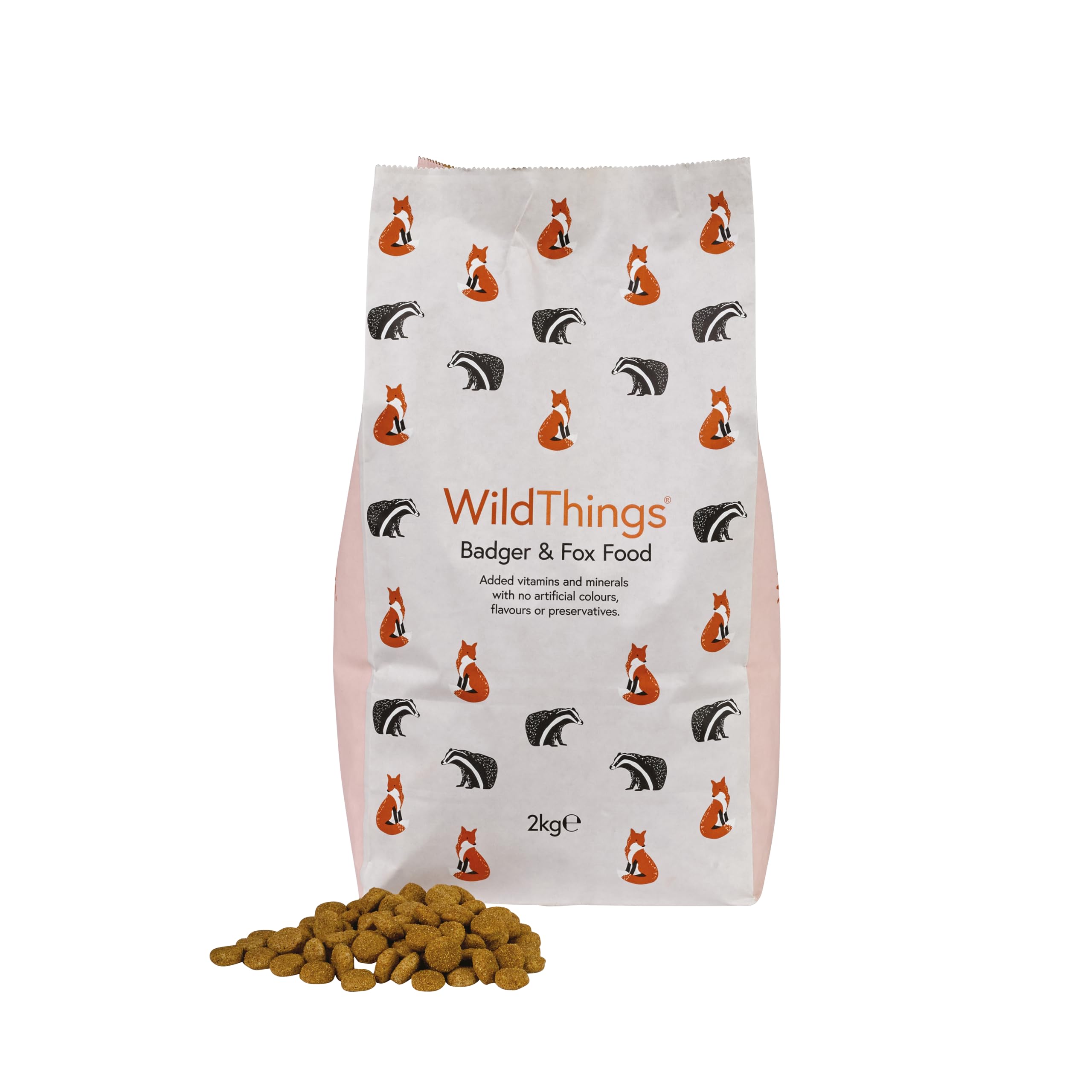WildThings Badger & Fox Food - With Added Vitamins & Minerals, Delicious & Crunc