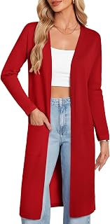 GRACE KARIN Womens Long Cardigan Sweaters Lightweight Open Front Maxi Cardigans for Women Fall Fashion Outfits 2026
