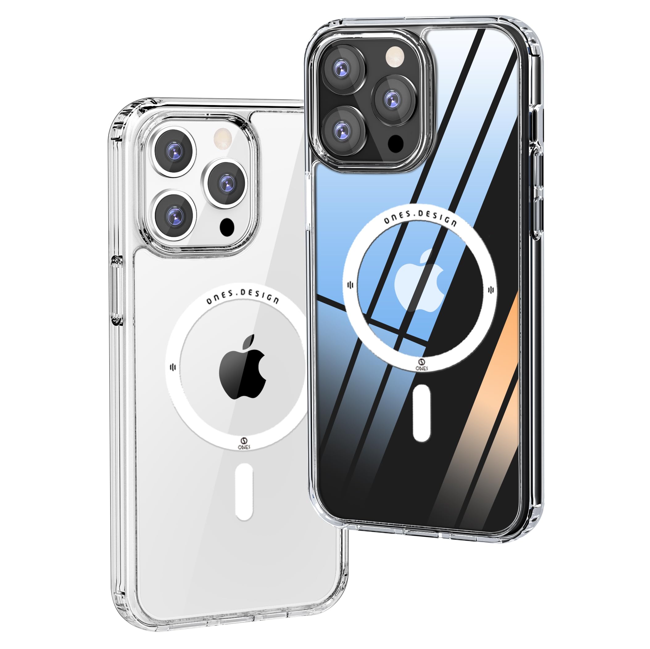 ONES for iPhone 13 Pro Case Clear, Compatible with MagSafe, Military Grade Drop 