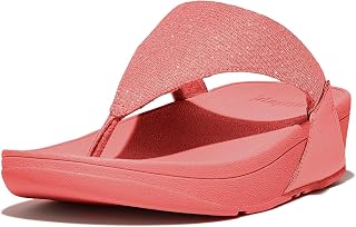 FitFlop Lulu Shimmerlux Women's Toe-Post Wedge Sandals