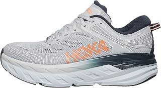 HOKA ONE ONE Bondi 7 Chaussures de course pour femme (Lunar Rock/Black Iris, Numeric_7)