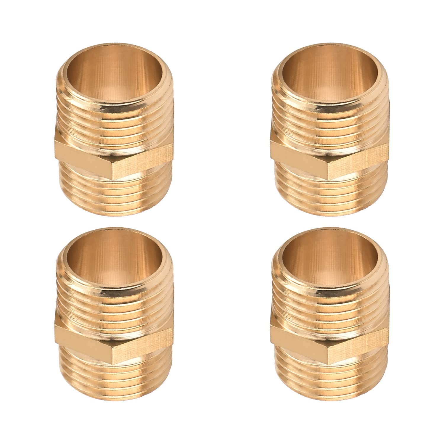 1 x Quick Connector Push Inch Tube Fittings, 25.5-16.2mm/1"-0.64" Male Thread Br