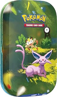 Pokémon: miniscatola da collezione Espeon dell’espansione 30° Anniversario del GCC Pokémon (1 foglio di adesivi, 1 carta con l’illustrazione della miniscatola e 2 buste di espansione), Ed. Italiano