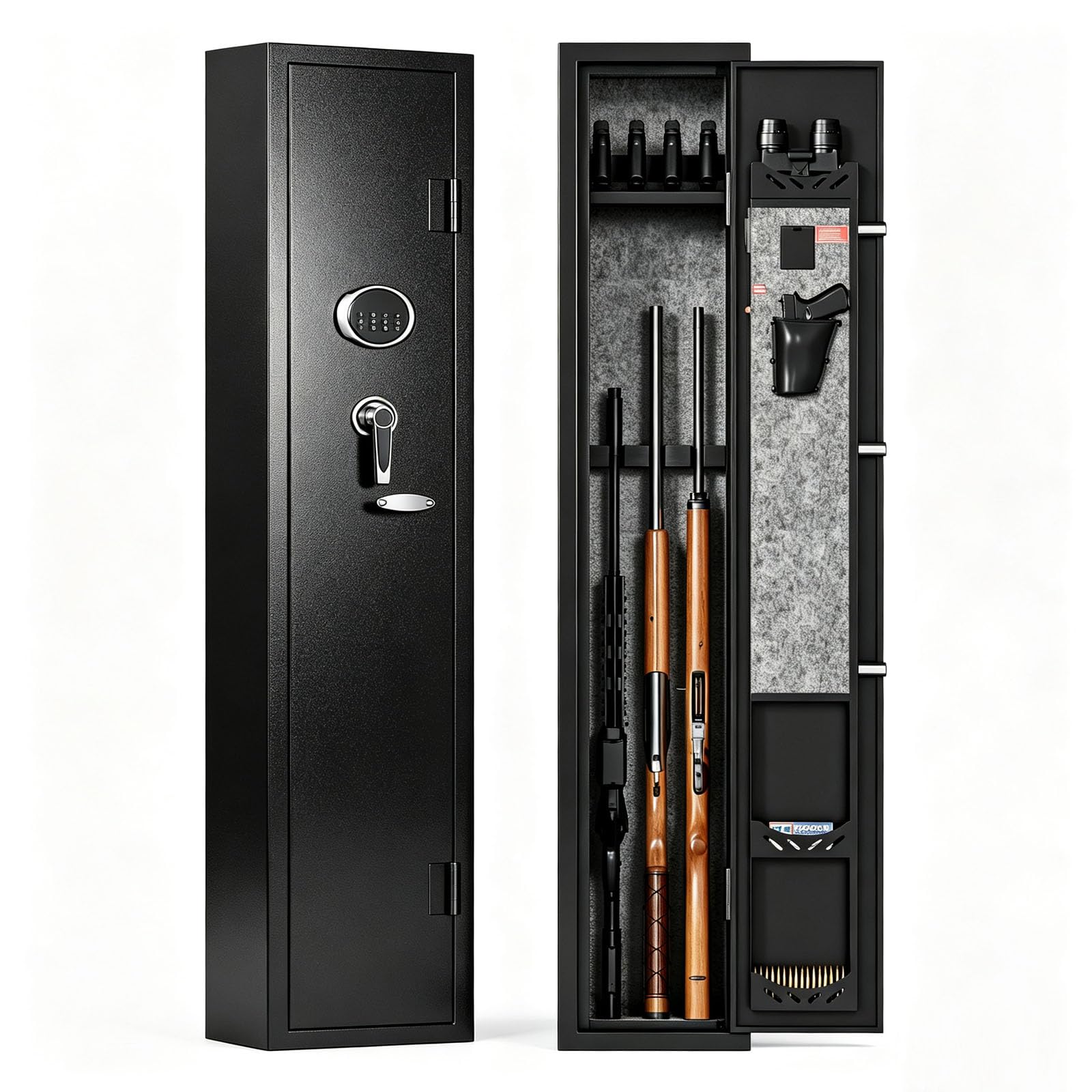 KAER 3 Gun Safe for Rifles and Pistols,Fully Assembled Long Rifle Safe | Securit