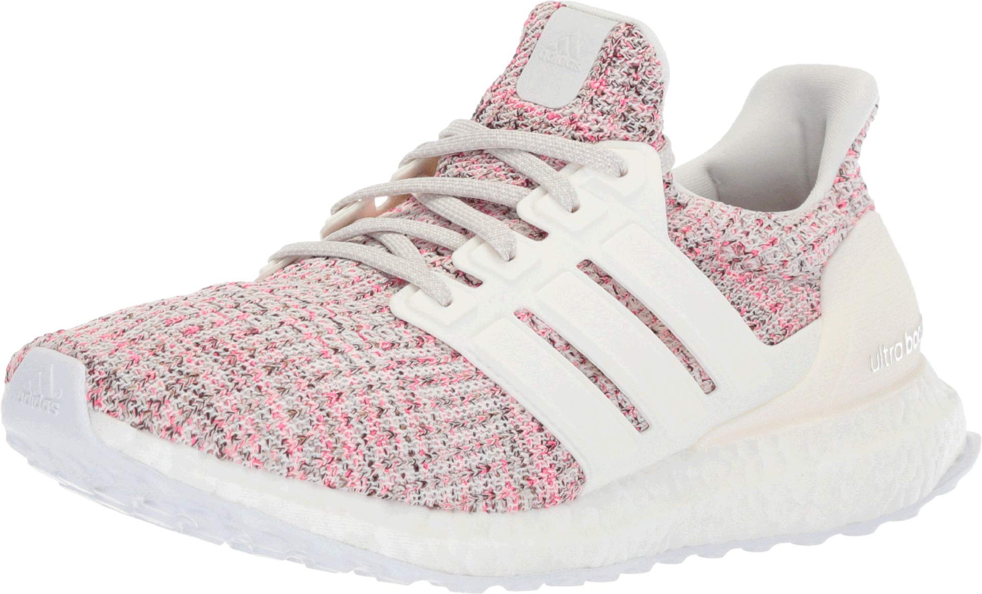 adidas Ultraboost Women's Shoes, Grey (Chalk Pearl Cloud White Shock Pink), EU 3