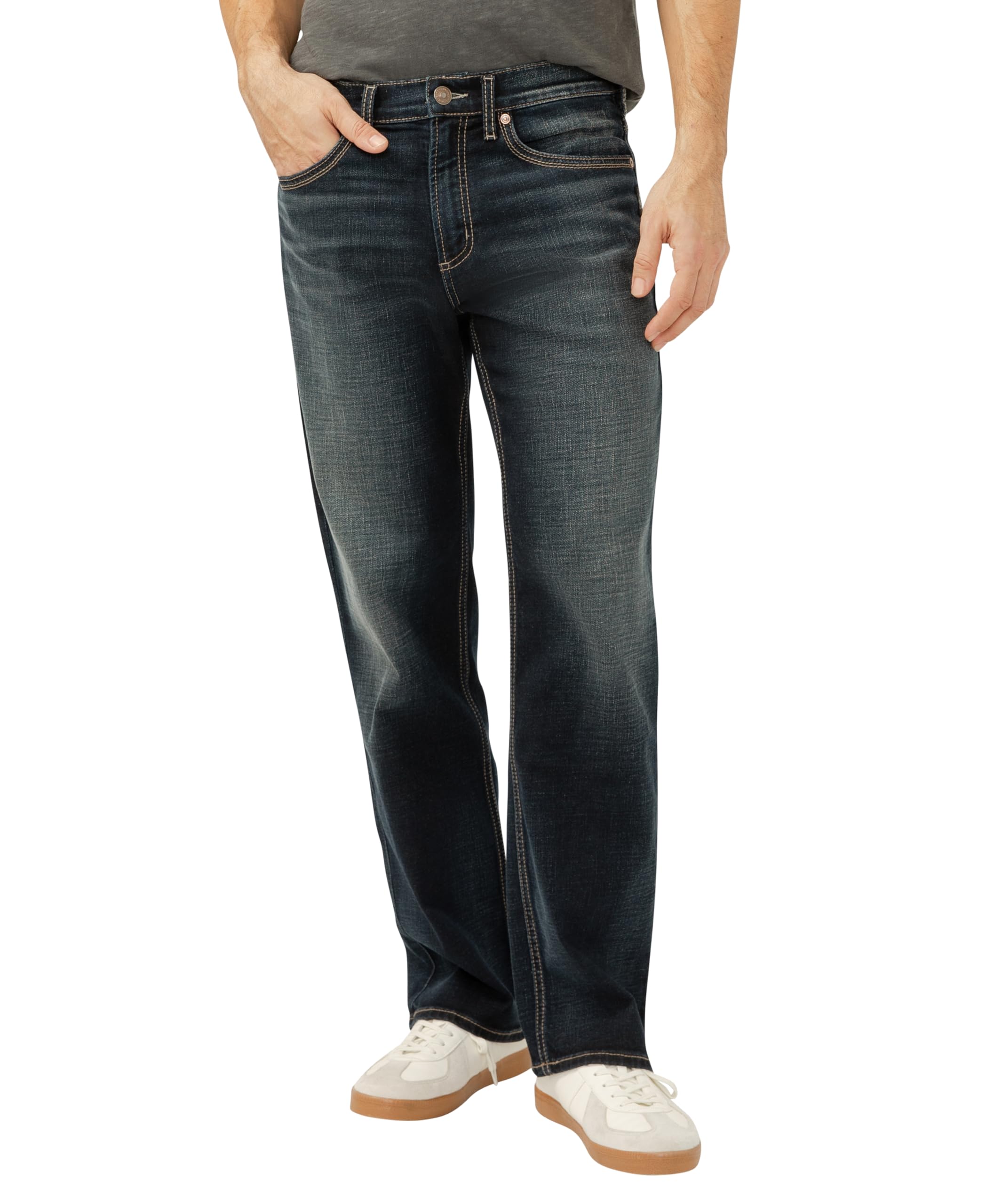 Silver Jeans Co. Men's Gordie Relaxed Fit Straight Leg Jeans