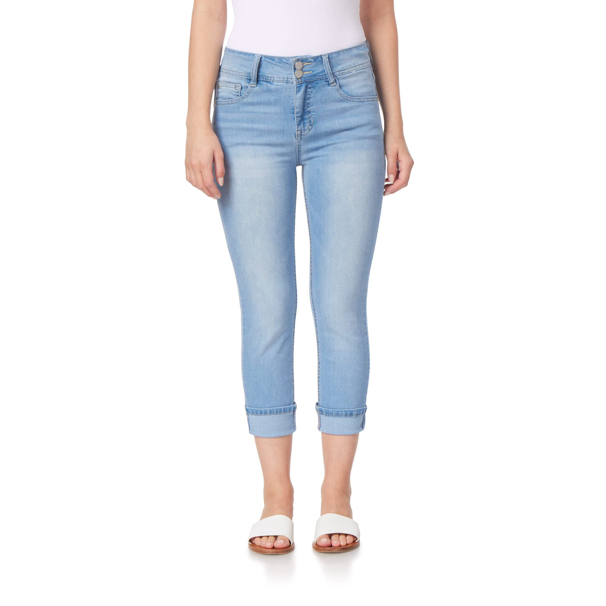 ANGELS Forever Young Women's Curvy Crop Jeans