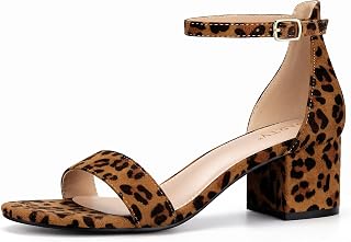 PARTY Women's Open Toe Heels Ankle Strap Stiletto Pump Sandals