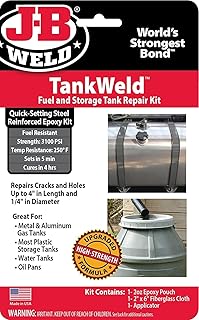 J-B Weld 2110 Metal Fuel Tank Repair Kit , Gray