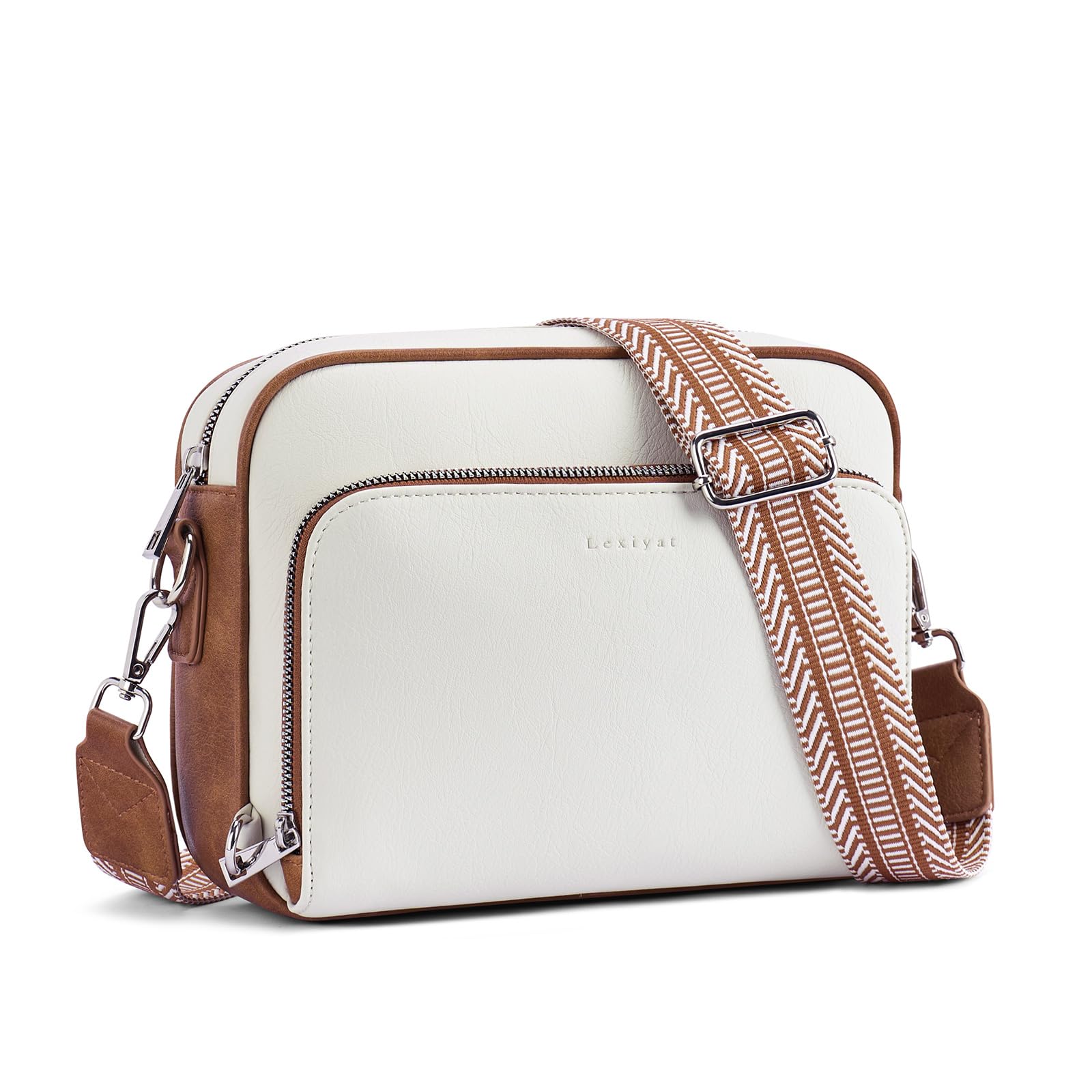 Crossbody Purses for Women Vegan Leather Travel Anti Theft Bags Guitar Strap Sho