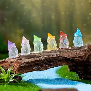 6pcs Mini Gnomes Fairy Garden Miniature Bright Forest Fairy Moss Micro Landscape Decoration Accessories Home Decor