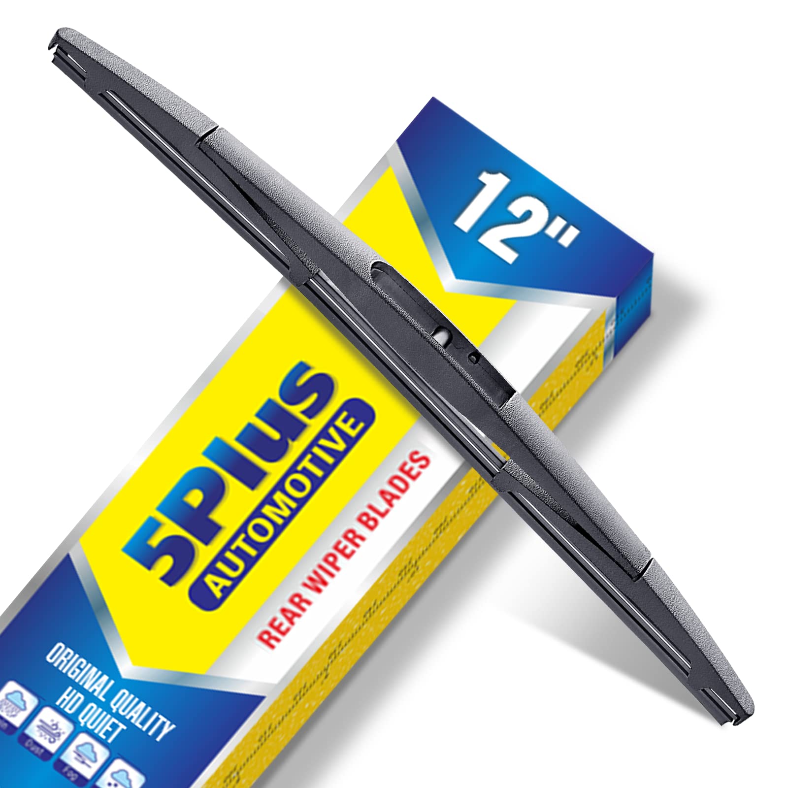5 PLUS RearQuiet 12 Inch Rear Wiper Blade,OEM Replacement Rear Window Wiper | Fi