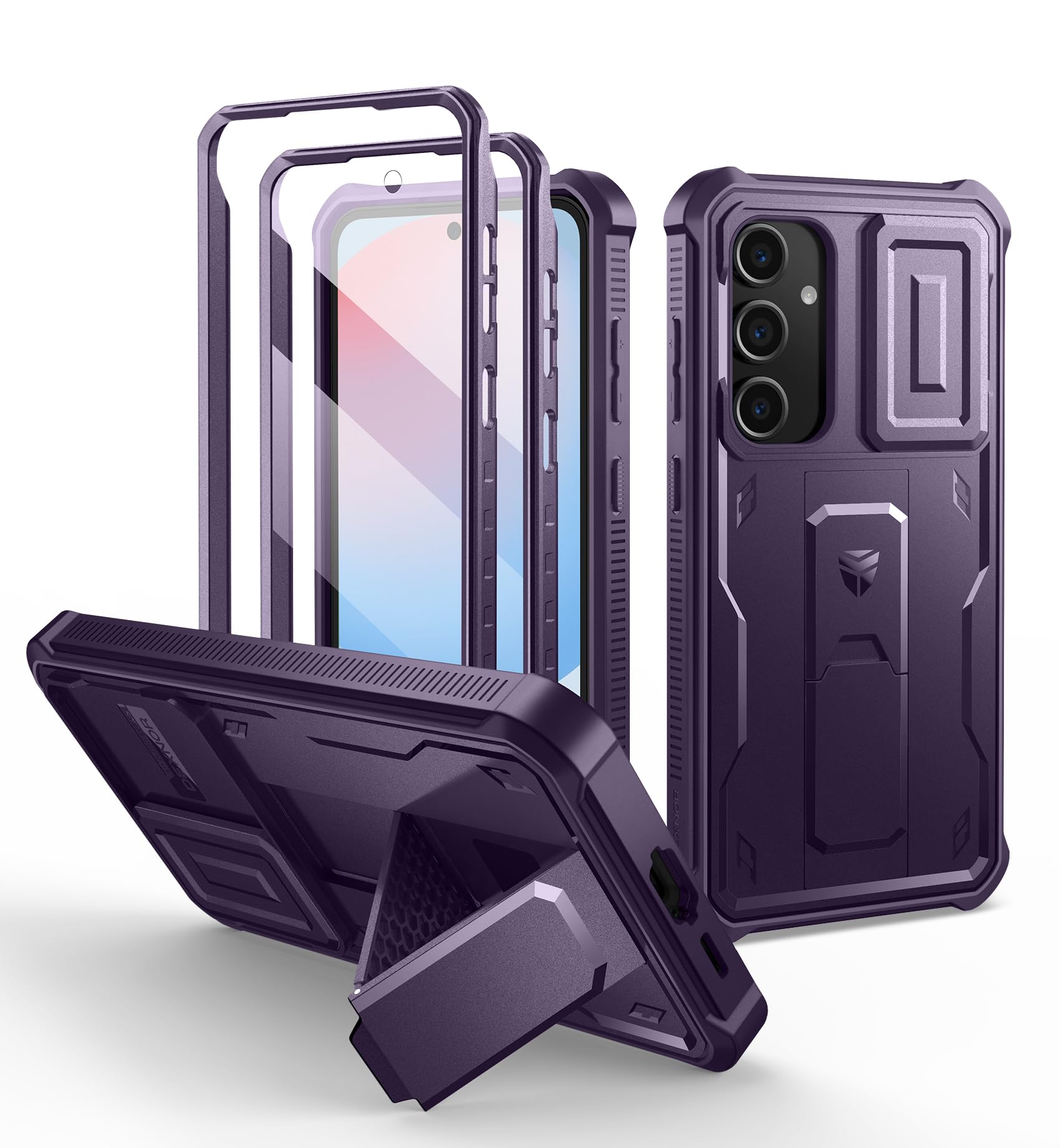 Dexnor Cover Compatibile con Samsung Galaxy S24 FE con Copertura Integrata Della