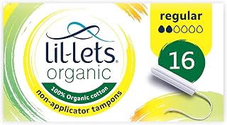 Lil-Lets 16 Organic Non-Applicator Tampons Regular