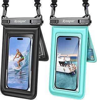 Double Space Floating Waterproof Phone Pouch [Up to 8.5''], 2 Pack