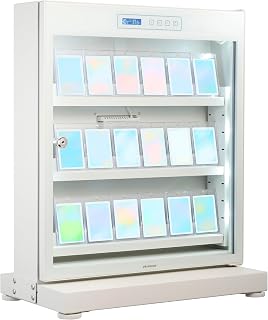 HAKUBA KED-P40ETC E-Dry Box for Trading Cards, Small Size, White, Moisture Warping Protection, Automatic Dehumidification, Quiet, Electronically Controlled Trading Cards, Poka, MtG, Yu-Gi-Oh Cards
