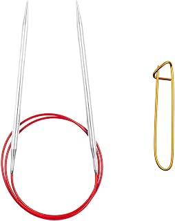 ChiaoGoo Red Lace 40-Inch, US 6 (4mm) Circular Knitting Needle | Surgical Stainless Steel, Sharp Tips, Nylon Coated, Memory-Free Steel Cable, Smooth Metal Joins, Easy-Glide, Stitch Holder