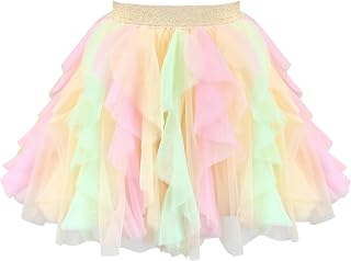 Sunny Fashion Girls Skirt Navy Blue Pearl Stars Sparkling Tutu Dancing Size 4-12