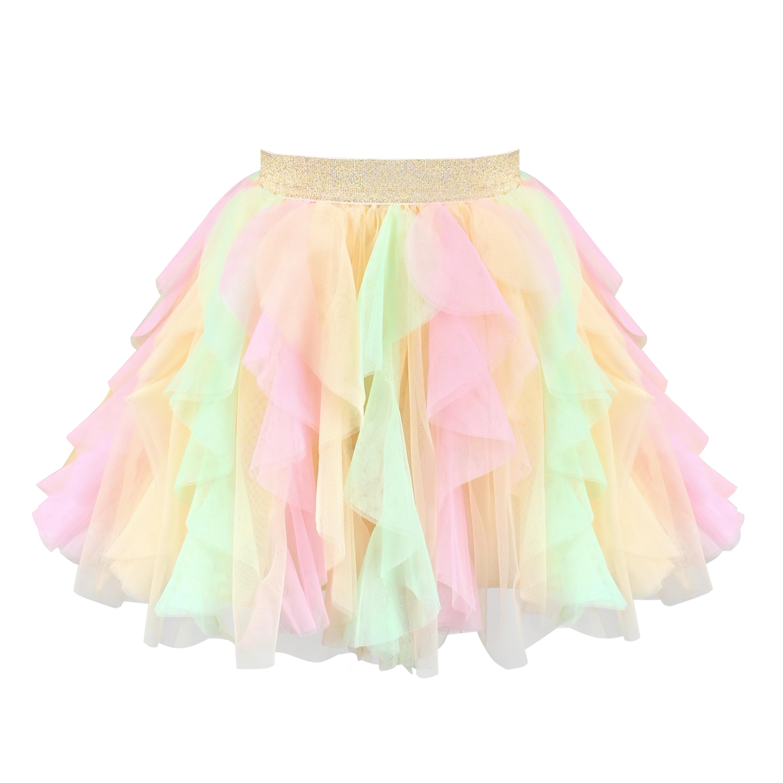 Sunny Fashion Girls Skirt Navy Blue Pearl Stars Sparkling Tutu Dancing Size 4-12