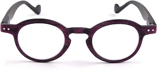 Contacta, Woody Reading Glasses for Men and Women, Trendy Wood Texture Glasses, Frame with Flex Temples, Pack with Glasses Bag 24 g