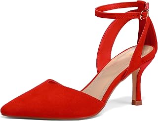 mysoft Women's Closed Toe Kitten Heels Comfortable Dress Pumps Shoes