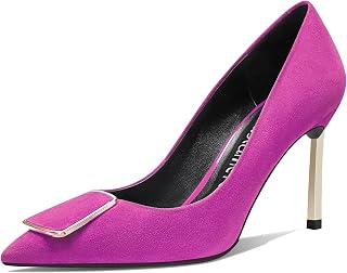 Castamere Women's Stiletto High Heel Closed Toe Pumps Slip-on Party Office Dress Cute Classic Shoes 8.5 cm Heels