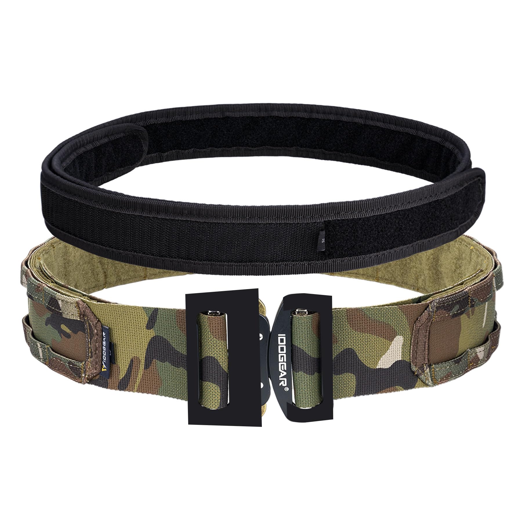 IDOGEAR 1.75/2 Inch Military Tactical Belt MOLLE Belt with Heavy Duty Indoor/Out
