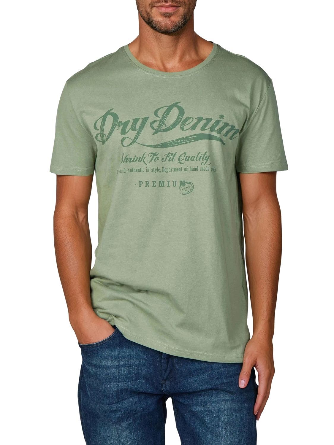 riverso Rivleon Men's Round Neck T-Shirt O-Neck Short Sleeve T-Shirt Printed Str