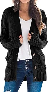 PreTTYGARDEN - Women's Long Sleeve Button Down Cardigan with Pockets