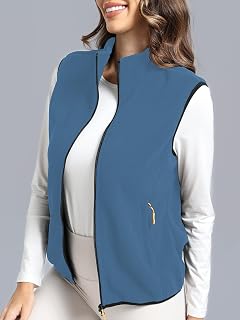 Ladies Classic Fit Sleeveless Soft Fleece Vest