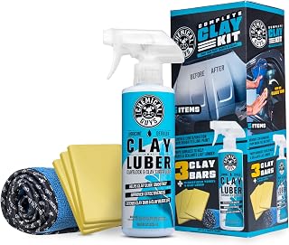 Chemical Guys, Complete Clay Bar Kit, Paint Restoration System for Cars | Car clay bar kit for car detailing, lifts bonded grime from clear coat, smooths paint before wax, sealant or ceramic coating