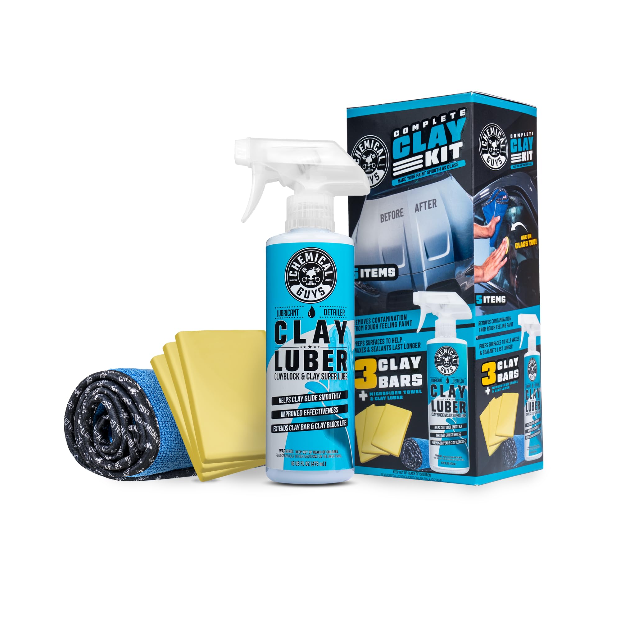 Chemical Guys, Complete Clay Bar Kit, Paint Restoration System for Cars | Car cl