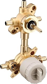 Moen U232XS M-CORE 3-Series Mixing 2 or 3 Function Integrated Transfer Valve with Crimp Ring PEX Connections and Stops, or Unfinished