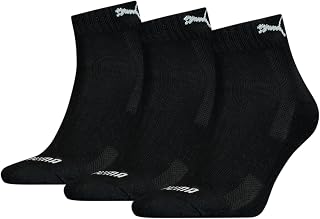 PUMA Unisex Adults Quarter Plain Socks 3 Pack
