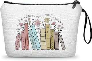 Birthday Gifts for Reader Librarian Womens Makeup Bags with Zipper