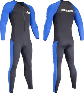 CRESSI Wahoo Monopiece Wetsuit - One-Piece Wetsuit Made of Soft Neoprene 1.5/2 mm and Elastane, Perfect for Various Water Activities